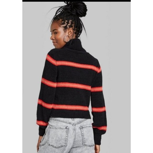 Wild Fable Striped Turtleneck Pullover Sweater NWT - Picture 6 of 10